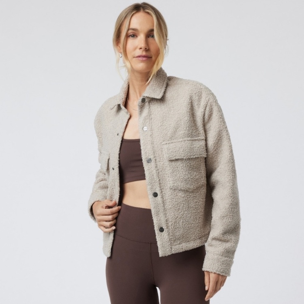 Vuori Sycamore Short Shirt Jacket, Dark Salt, S